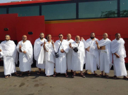 مجموعة من الصور لمعتمري مدينة يافا خلال تواجدهم في مكة المكرمة 